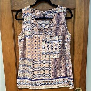 Talbots Graphic Print Tank Top
